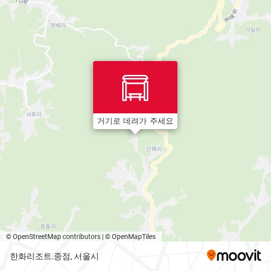 한화리조트.종점 지도