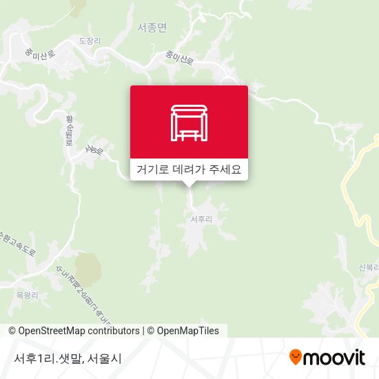 서후1리.샛말 지도