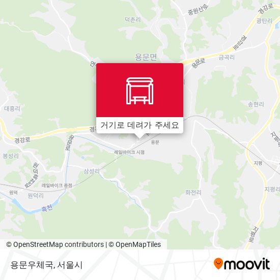 용문우체국 지도