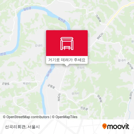 선곡리회관 지도