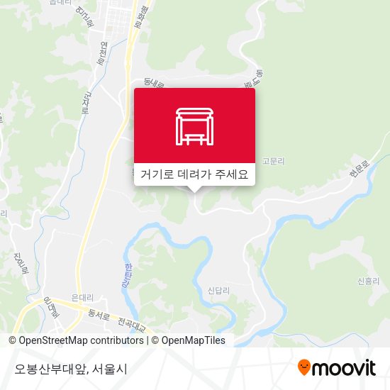 오봉산부대앞 지도