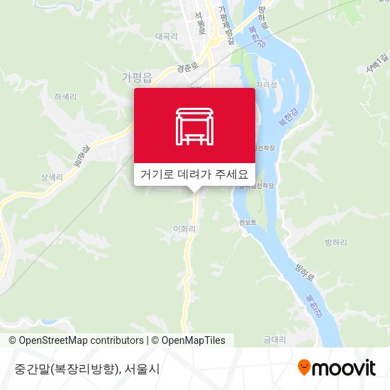 중간말(복장리방향) 지도