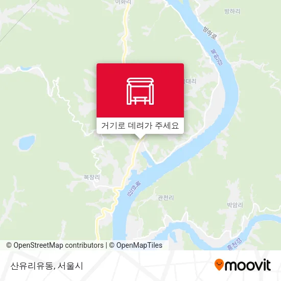 산유리유동 지도