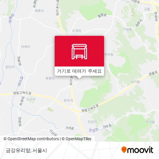 금강유리앞 지도