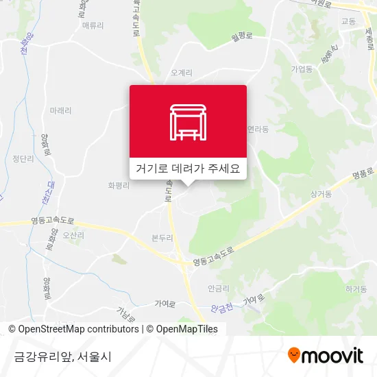 금강유리앞 지도