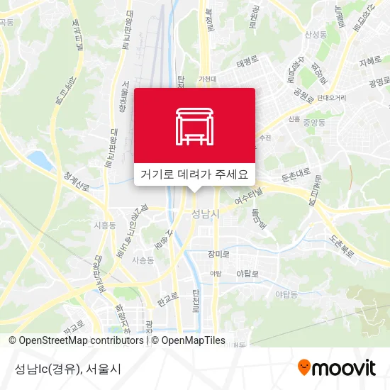 성남Ic(경유) 지도