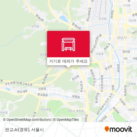 판교Jc(경유) 지도
