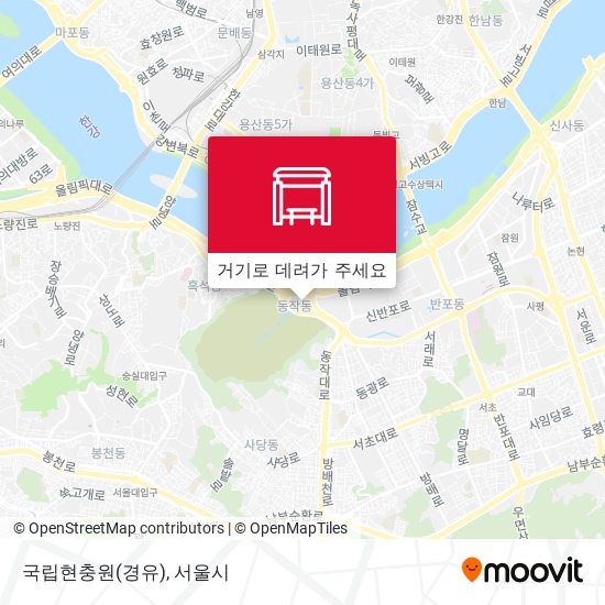 국립현충원(경유) 지도