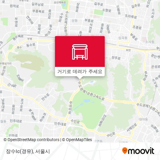 장수Ic(경유) 지도