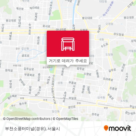 부천소풍터미널(경유) 지도