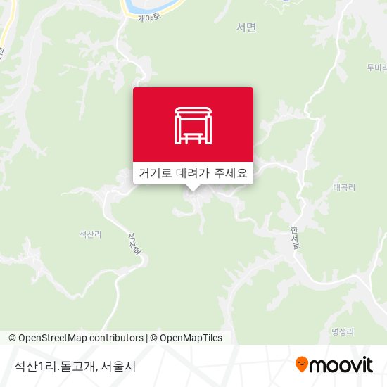석산1리.돌고개 지도