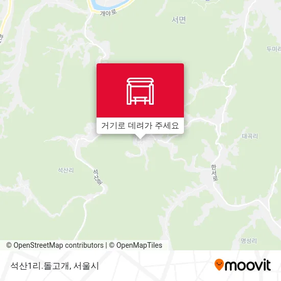 석산1리.돌고개 지도