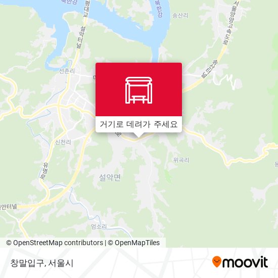 창말입구 지도