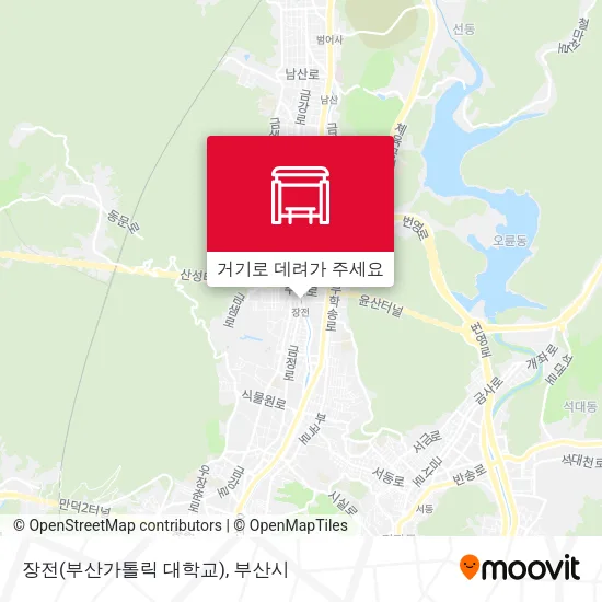 장전(부산가톨릭 대학교) 지도