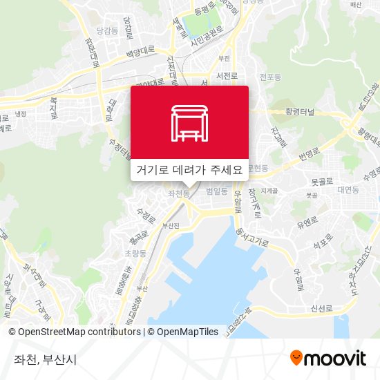 좌천 지도