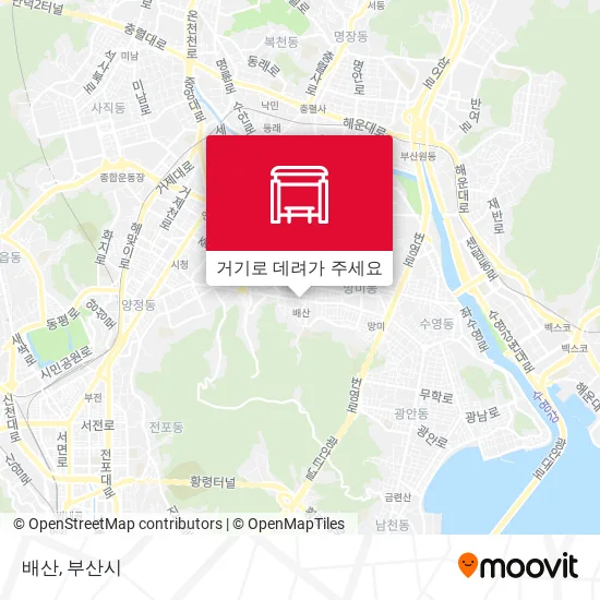 배산 지도