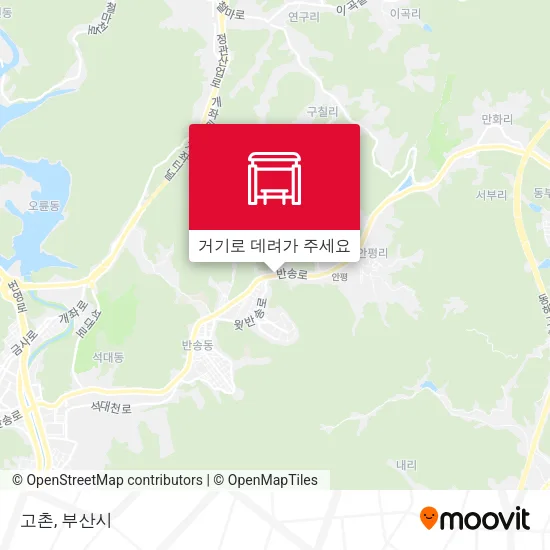 고촌 지도