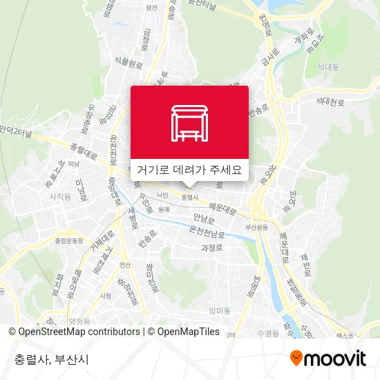 충렬사 지도