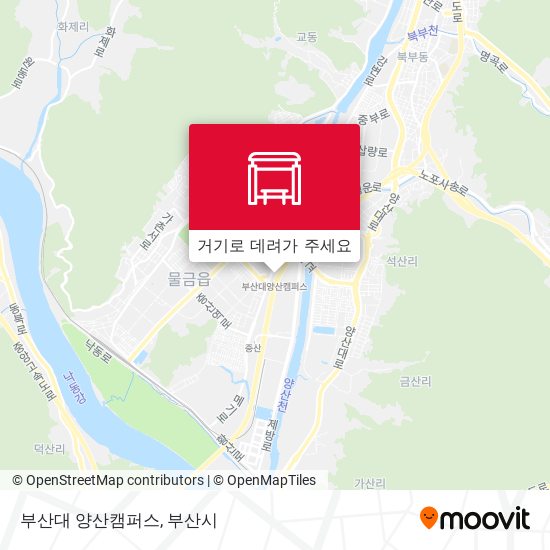 부산대 양산캠퍼스 지도
