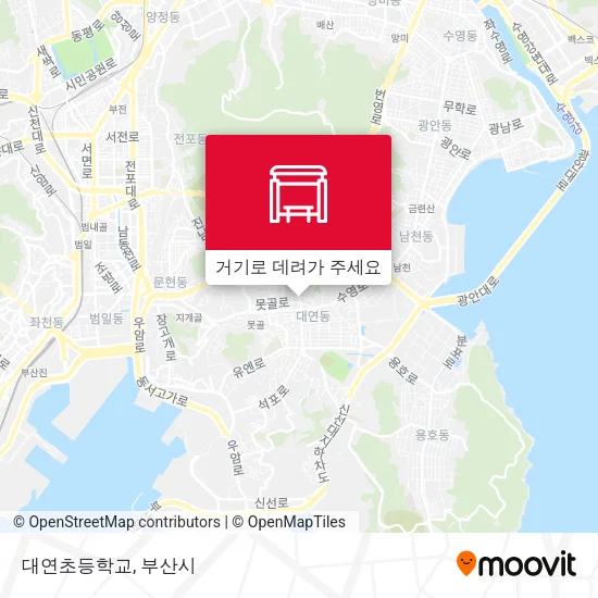 대연초등학교 지도