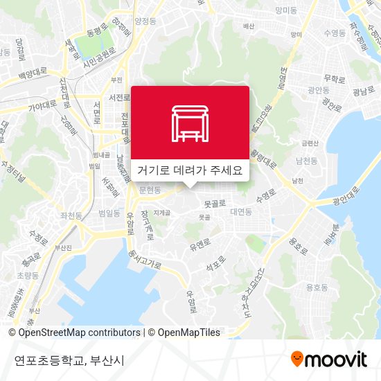 연포초등학교 지도