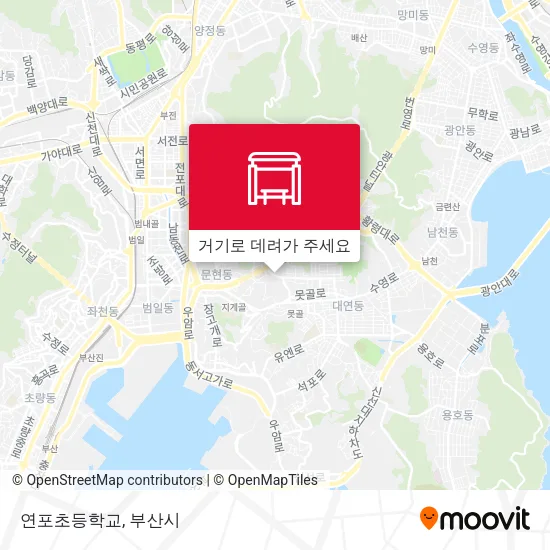 연포초등학교 지도