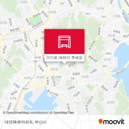 대연Sk뷰아파트 지도