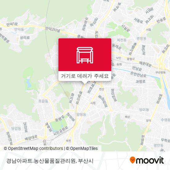 경남아파트.농산물품질관리원 지도