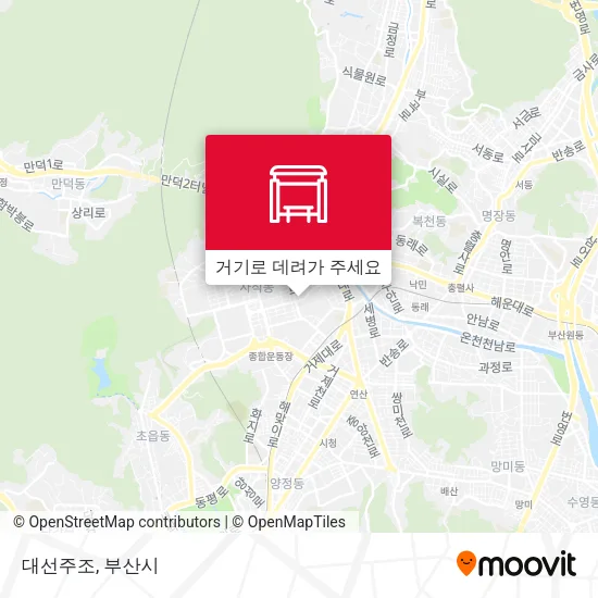 대선주조 지도