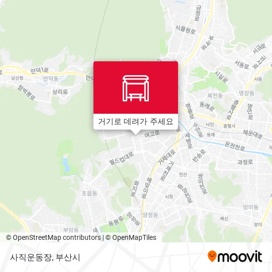 사직운동장 지도