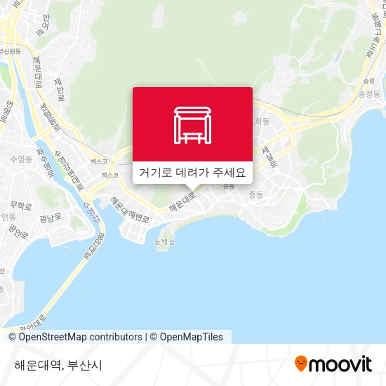 해운대역 지도