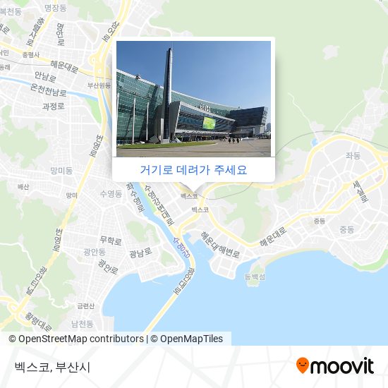 벡스코 지도