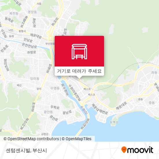 센텀센시빌 지도