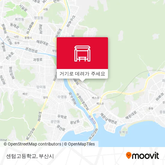 센텀고등학교 지도