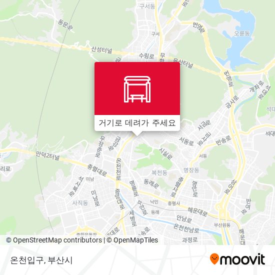 온천입구 지도