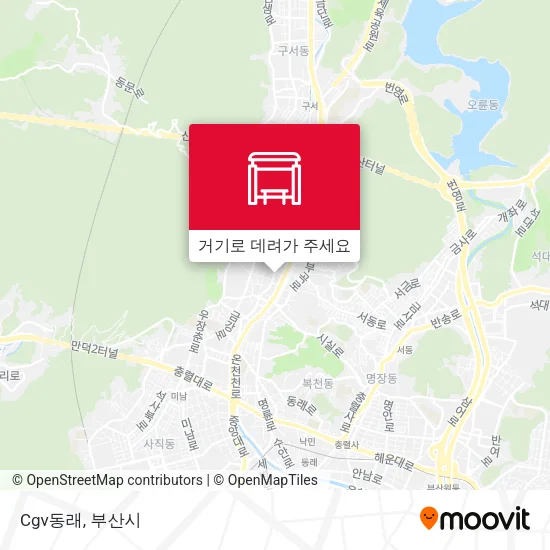 Cgv동래 지도