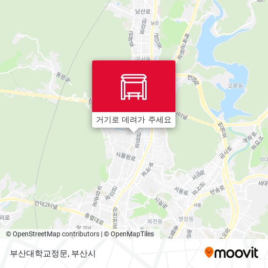 부산대학교정문 지도