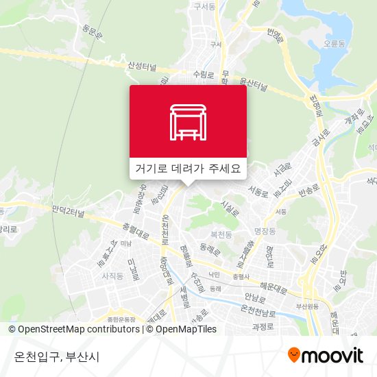 온천입구 지도