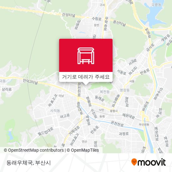 동래우체국 지도