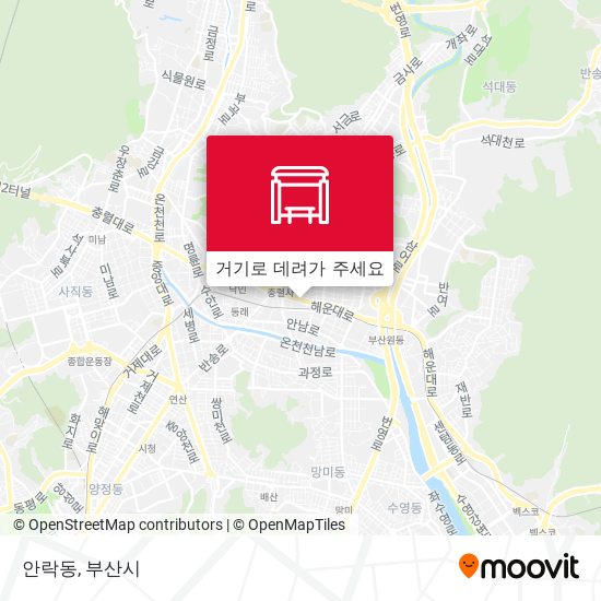 안락동 지도