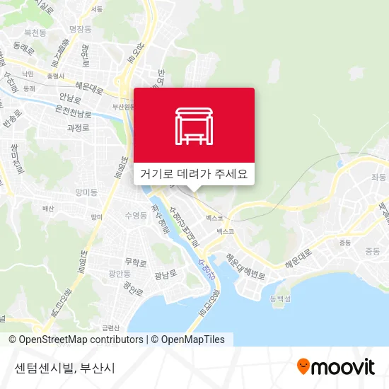 센텀센시빌 지도