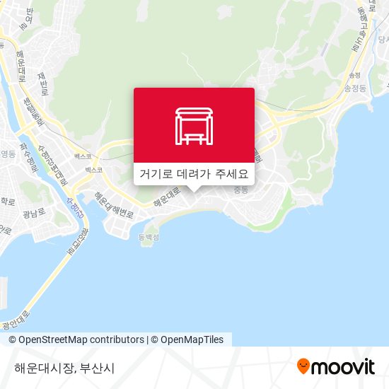 해운대시장 지도