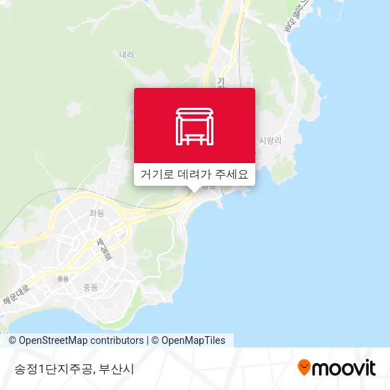 송정1단지주공 지도