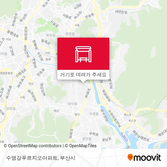 수영강푸르지오아파트 지도