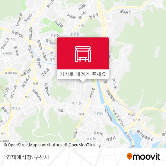 연제예식장 지도