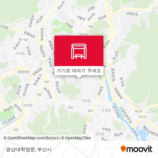 경상대학정문 지도