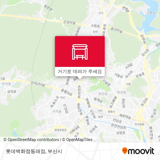롯데백화점동래점 지도