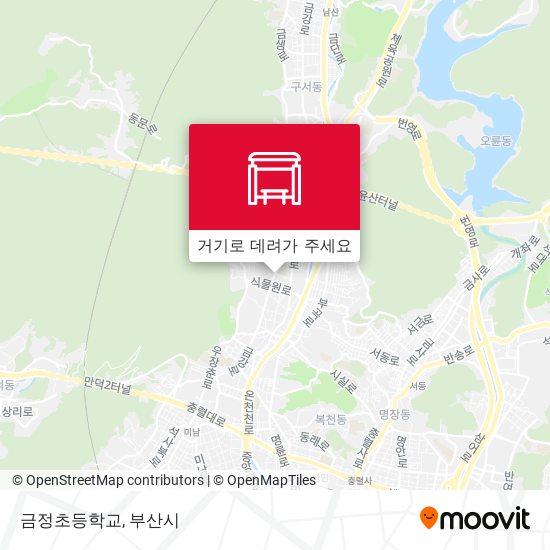 금정초등학교 지도