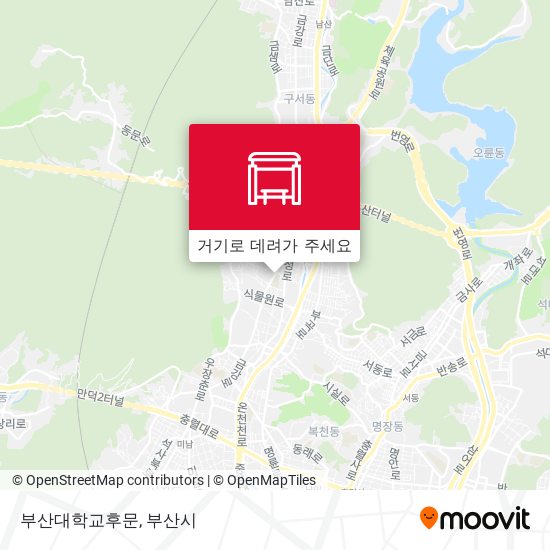 부산대학교후문 지도