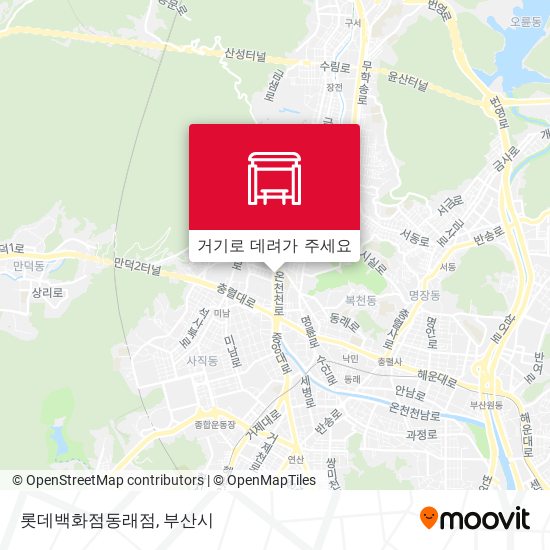 롯데백화점동래점 지도